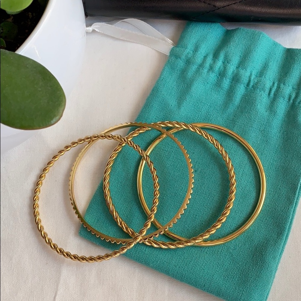 J. Crew Gold Bangle set